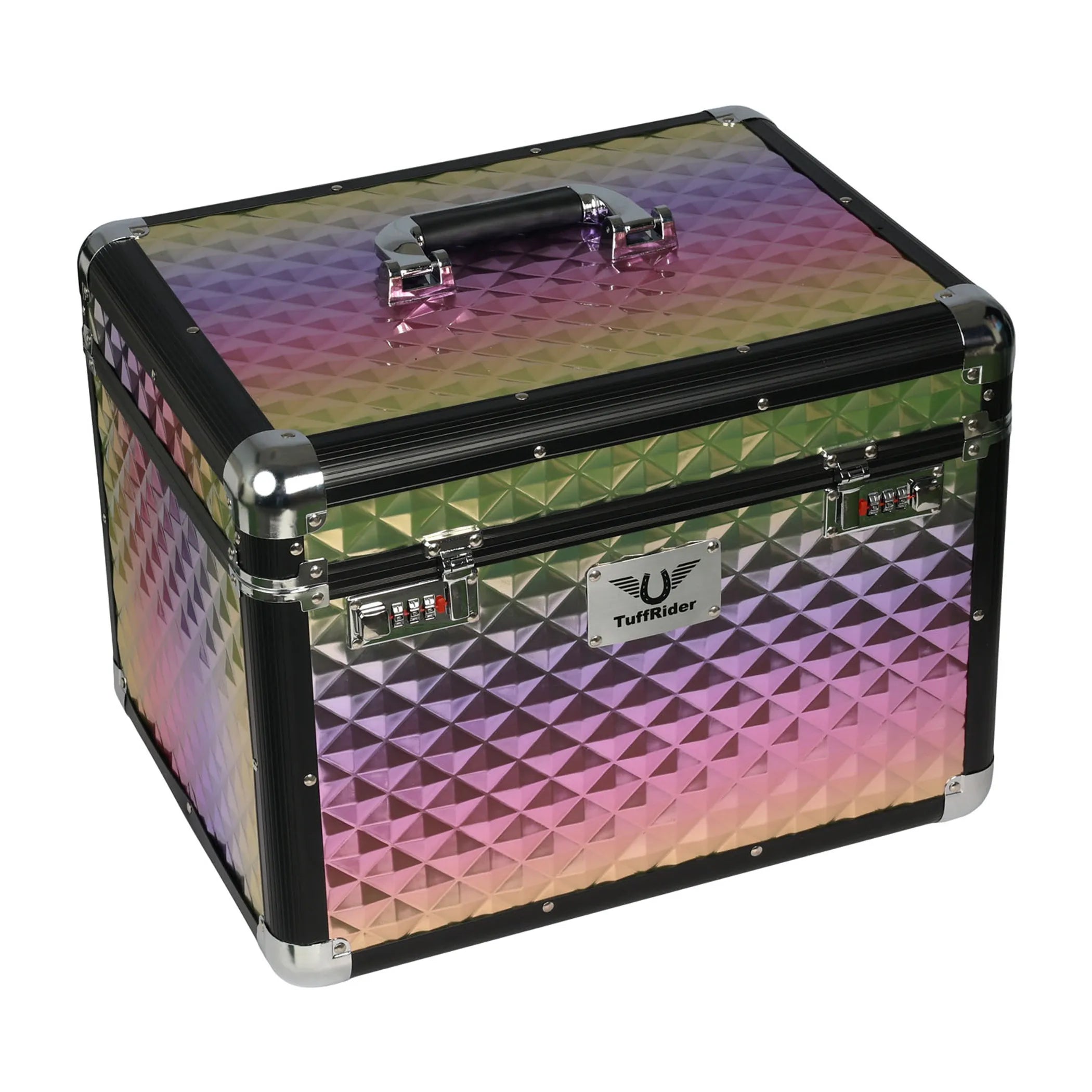 TuffRider Aluminium Diamond Grooming Box-Black