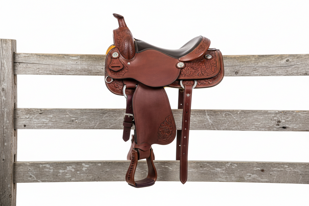 Pro Trail Leather Western Saddle
